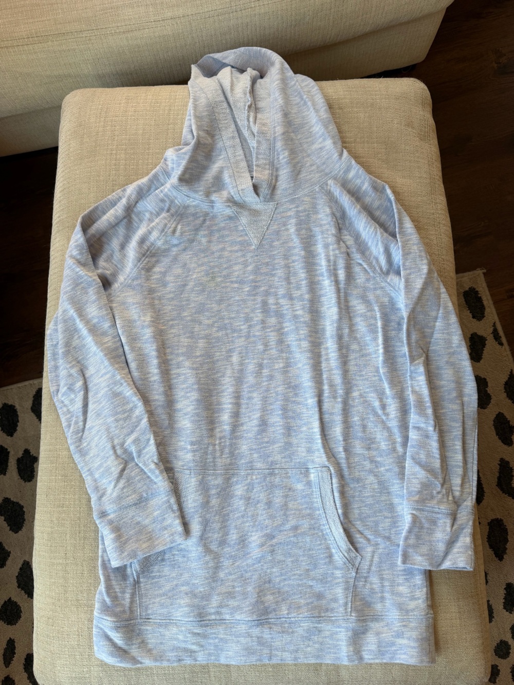 Mossimo Supply Co. Light Heather Blue Crewneck Hoodie Sweater